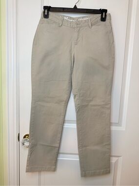 Eddie Bauer Khaki Straight-Leg Pants